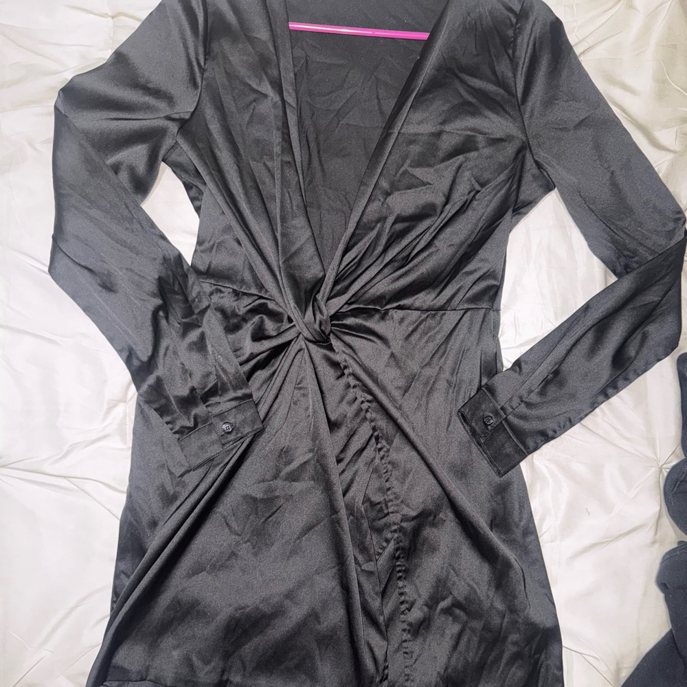 Fashion Nova Black Long Sleeve Dress